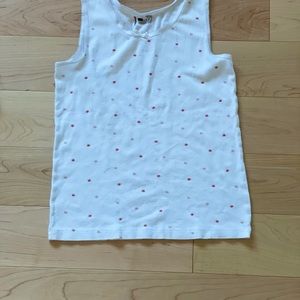 Girls strawberry undershirt.